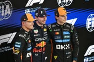 Lando Norris, Max Verstappen and Oscar Piastri after qualifying for the Abu Dhabi GP - Source: Getty