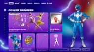 You can now purchase the Power Rangers skins in Fortnite (Image via Epic Games)