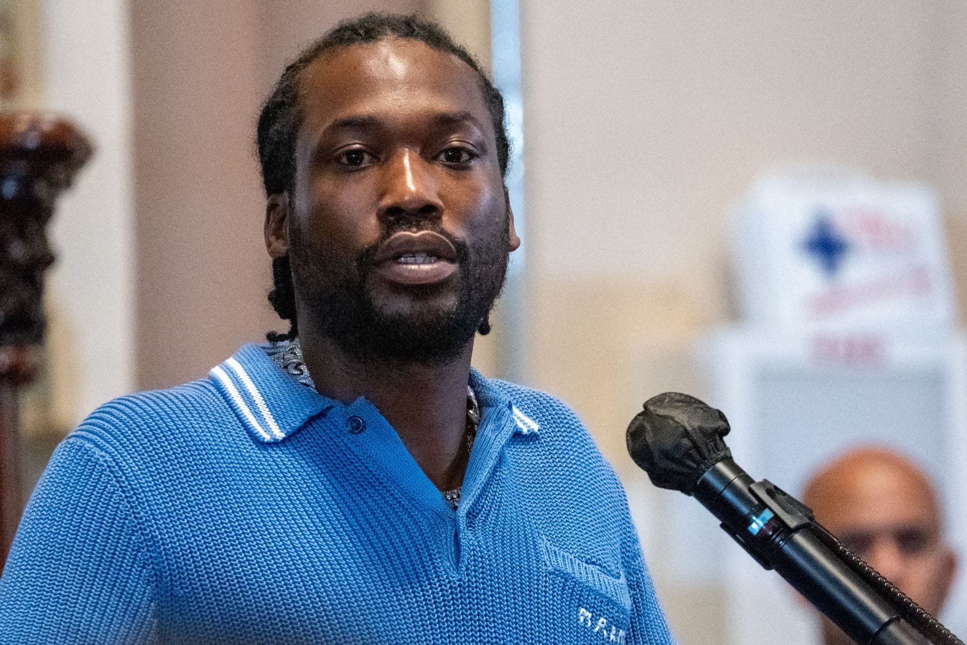 New Jersey Governor Murphy Makes Clemency Announcement In Newark With Meek Mill On Juneteenth - (Image Source: Getty)