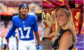[IN PICS] Wan'Dale Robinson and gf Alyna tour Universal Studios 'Epic Universe' theme park on romantic date during Giants' bye week
