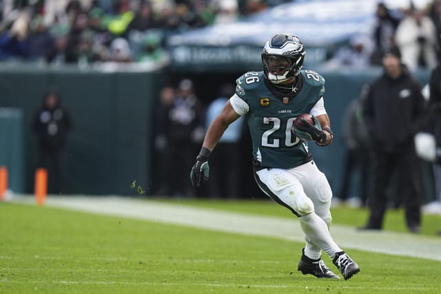 Saquon Barkley at Las Vegas Raiders v Philadelphia Eagles - NFL 2025 - Source: Getty