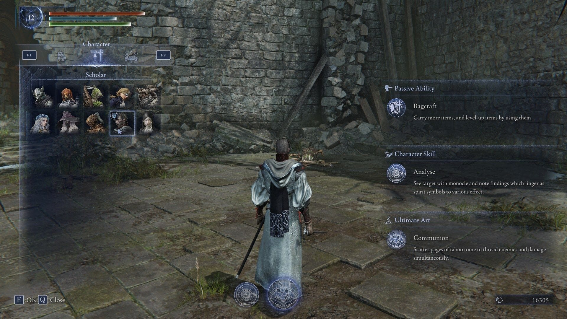 Playing Scholar in Elden Ring Nightreign well requires more awareness than most characters. You need to watch enemy positioning to find opportunities to analyze safely (Image via FromSoftware)