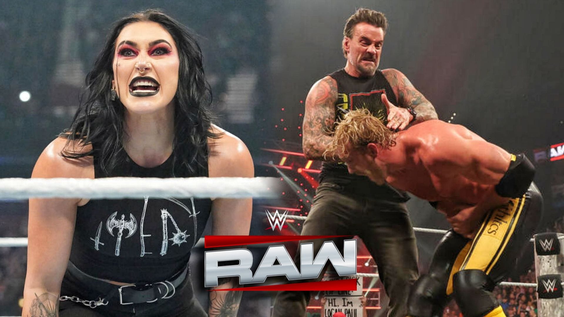 Rhea Ripley, CM Punk, Logan Paul
