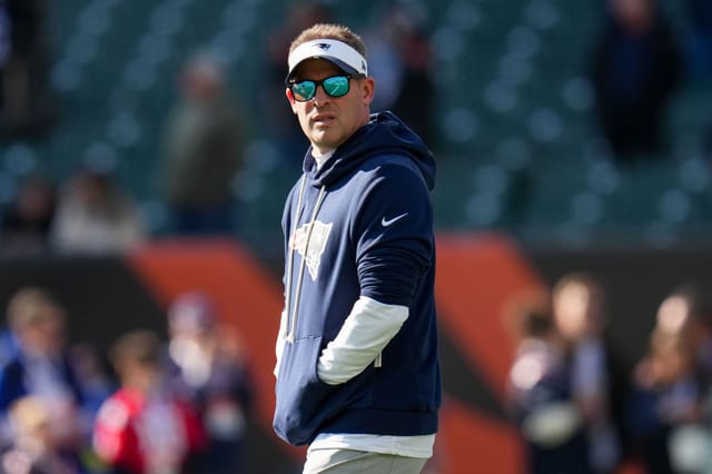 Josh McDaniels at New England v Cincinnati - Source: Getty
