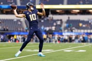 Justin Herbert at Las Vegas Raiders v Los Angeles Chargers - NFL 2025 - Source: Getty