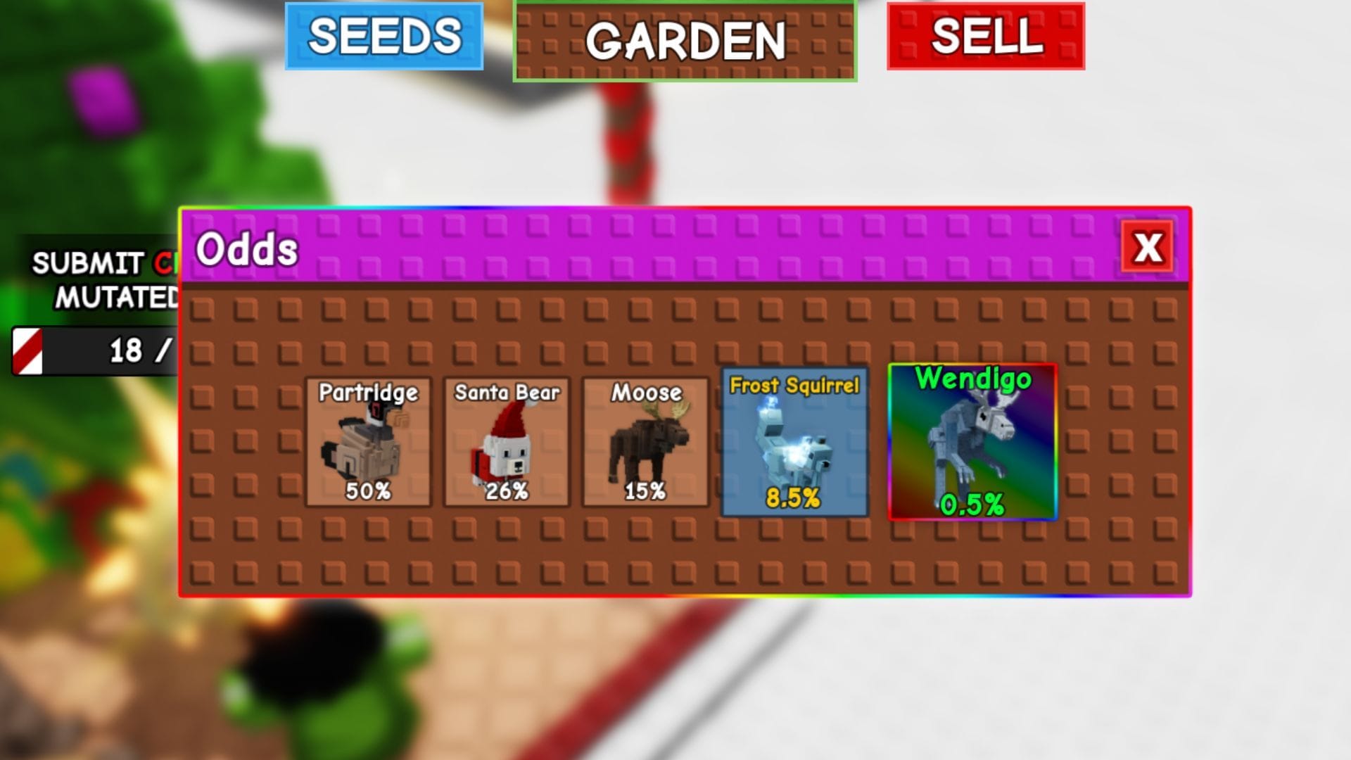 The Partridge pet in Winter Egg (Image via Roblox)