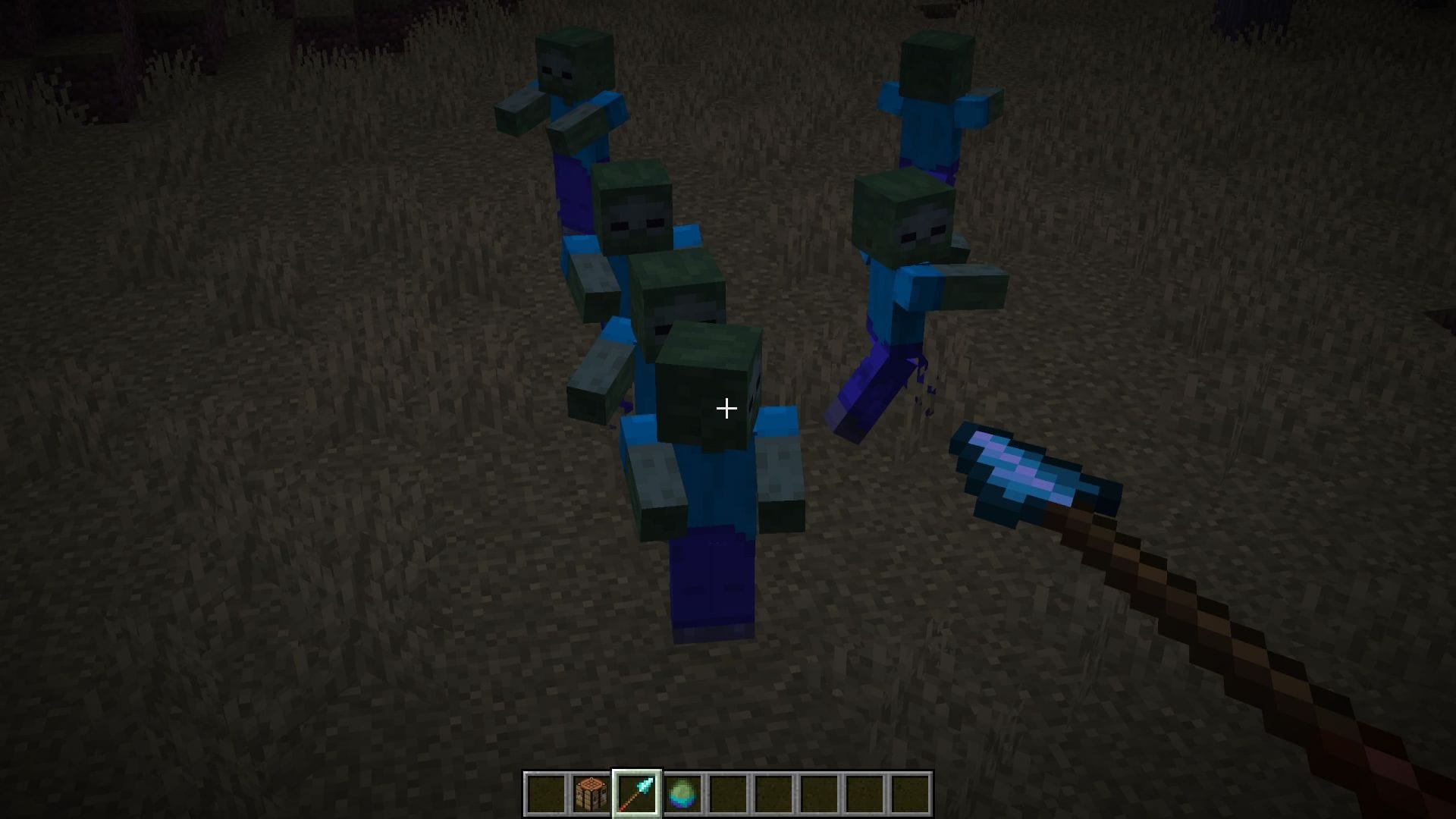 Players can practice spear in snapshots and beta versions (Image via Sportskeeda Gaming || Mojang Studios)