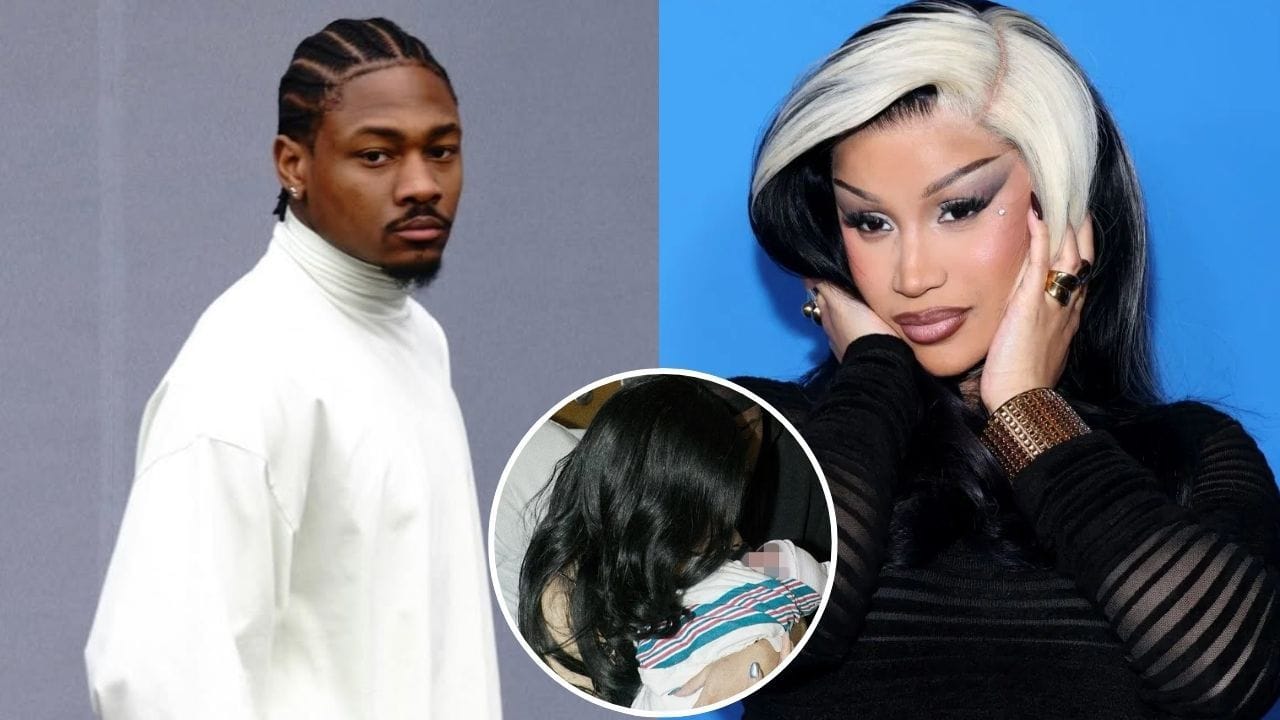 Stefon Diggs hand-knits sweater for Cardi B