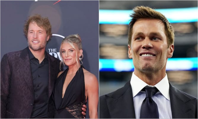 "Someone needs to celebrate it": Matthew Stafford's wife Kelly goes against the grain after Rams QB passes Tom Brady to create NFL history