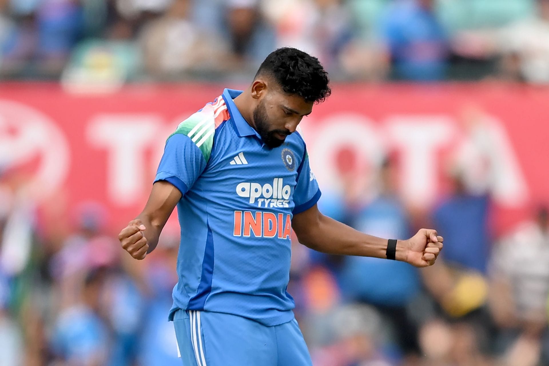 Mohammed Siraj during the ODI series against Australia. (Credits: Getty)