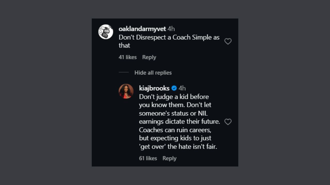 Lakia Brooks slams a fan on Instagram. (Credits: @posther.hoops/IG)