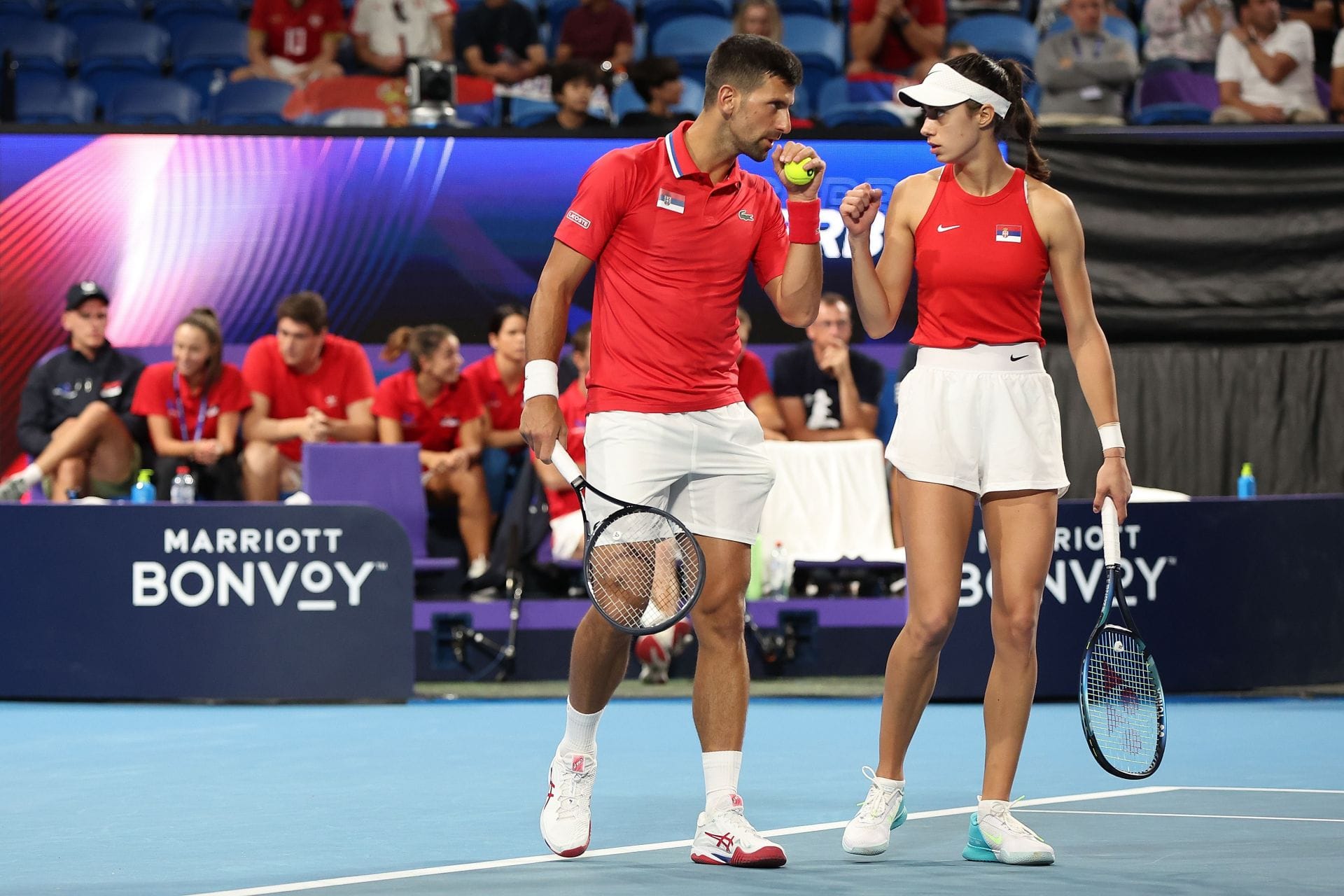 Djokovic and Danilovic at the 2024 &lt;a href=&#039;https://www.sportskeeda.com/go/united-cup&#039; target=&#039;_blank&#039; rel=&#039;noopener noreferrer&#039;&gt;United Cup&lt;/a&gt; (Image Source: Getty) 