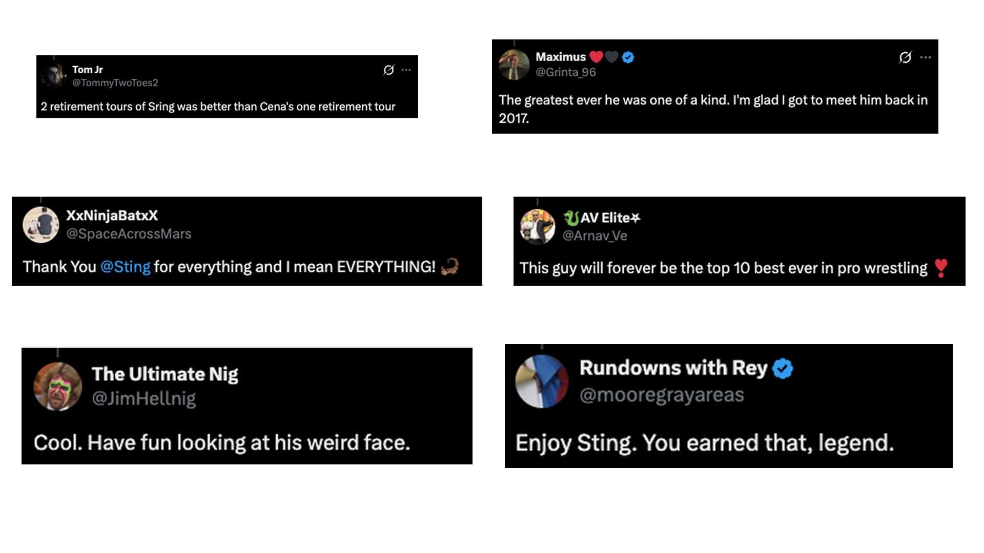 Screengrab of fans' reactions (Image credit: DraVen's X account)
