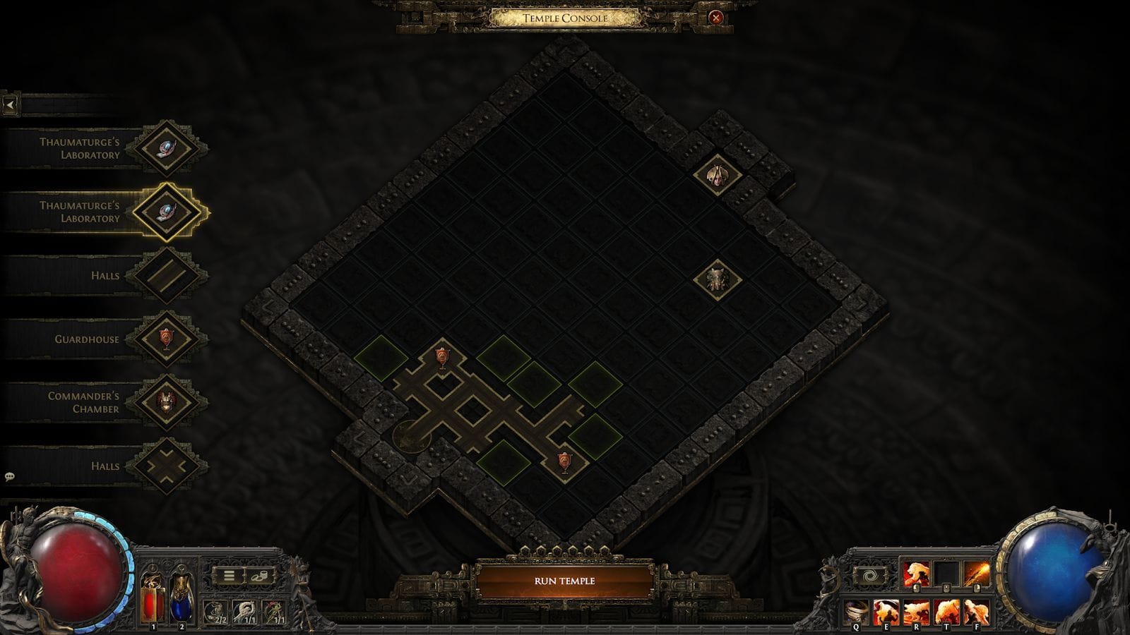 Make your own dungeon has some neat crafting mechanics (Image via GGG)