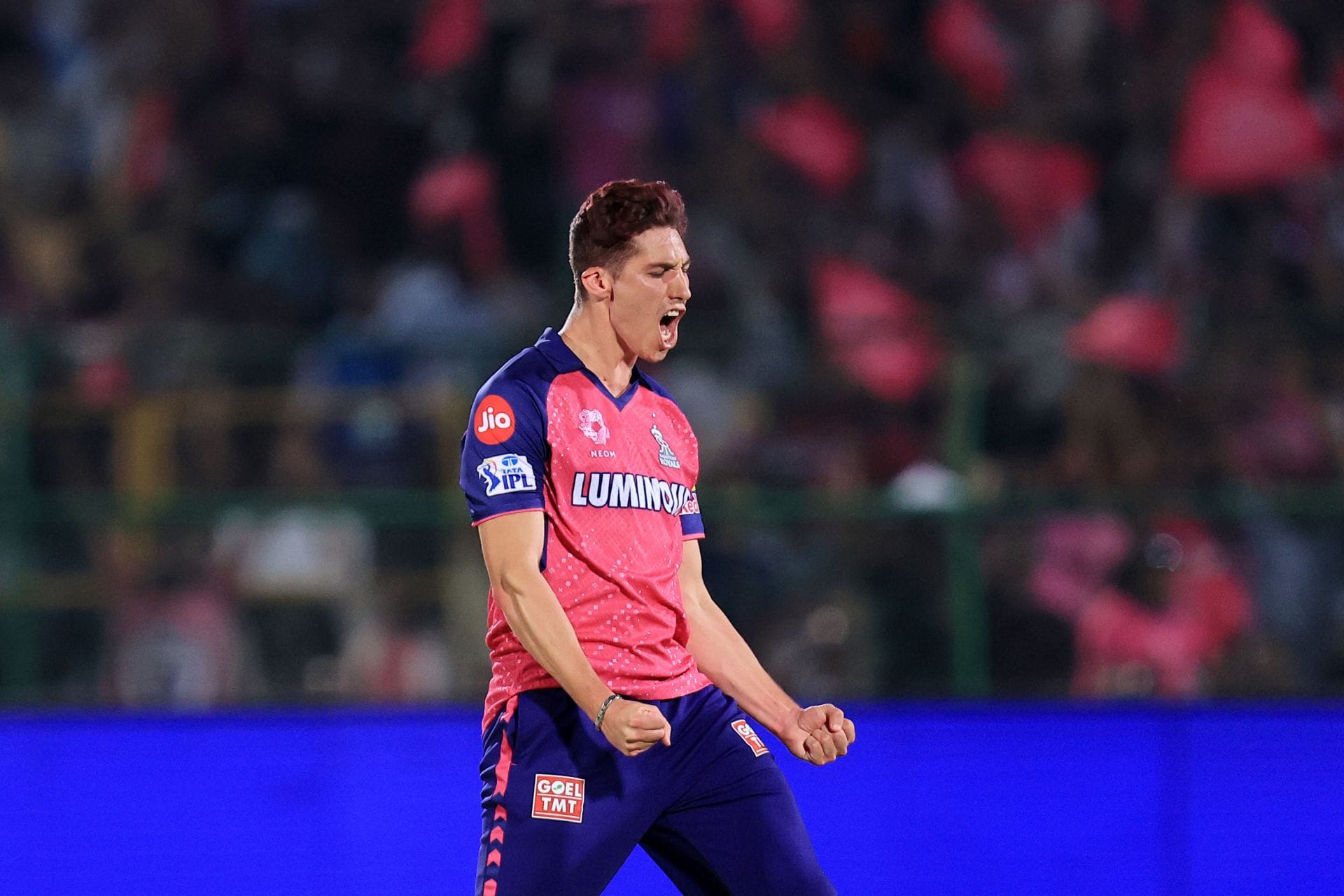 The Rajasthan Royals signed Nandre Burger as a replacement player for Sandeep Sharma in IPL 2025. [P/C: Getty]