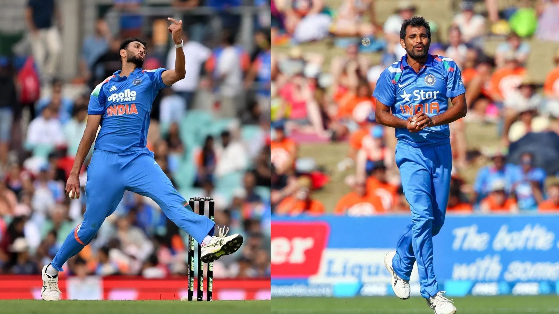 Prasidh Krishna (L) and Mohammad Shami (Image Credits: Getty)