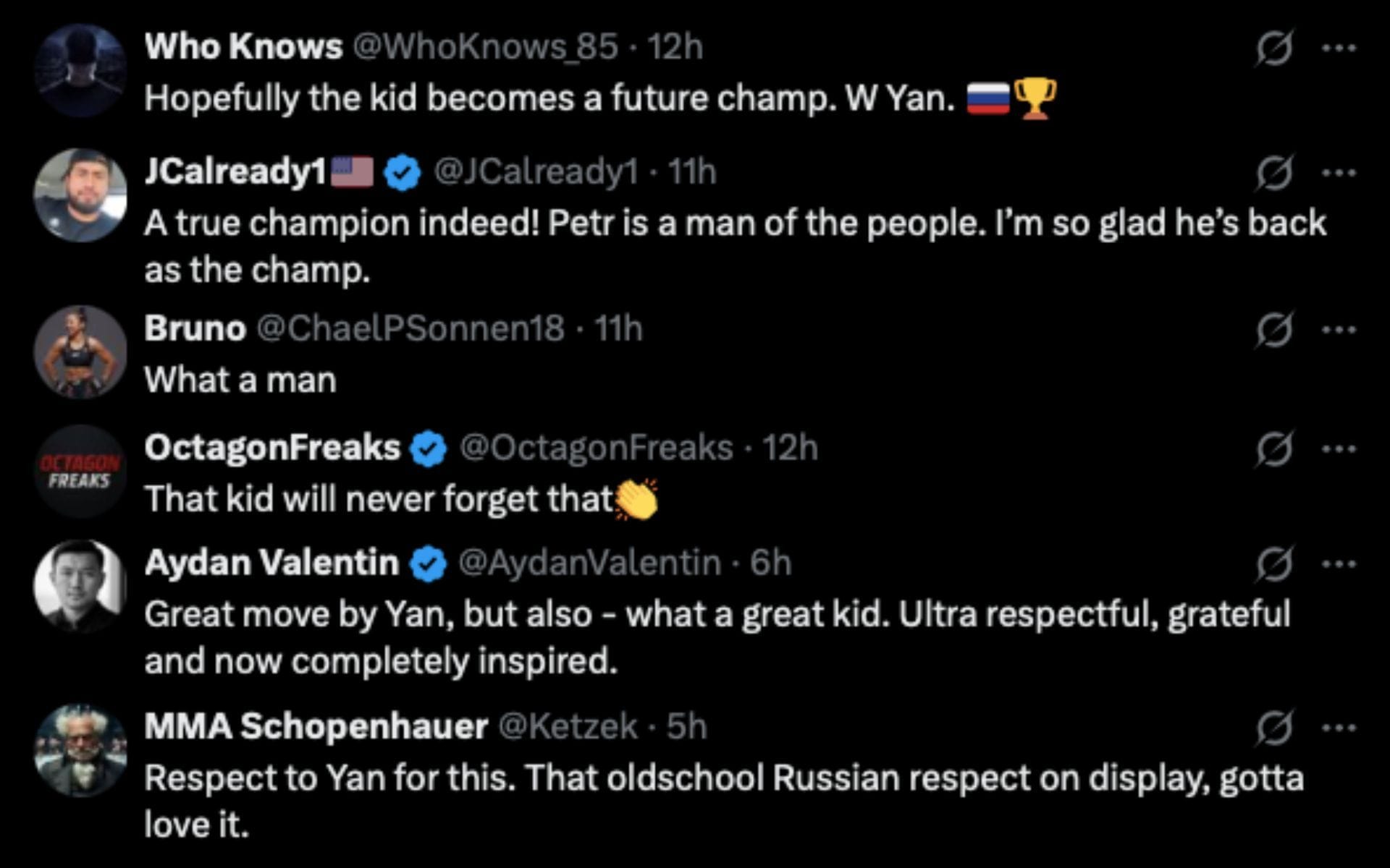 Screenshots from @RedCorner_MMA on X