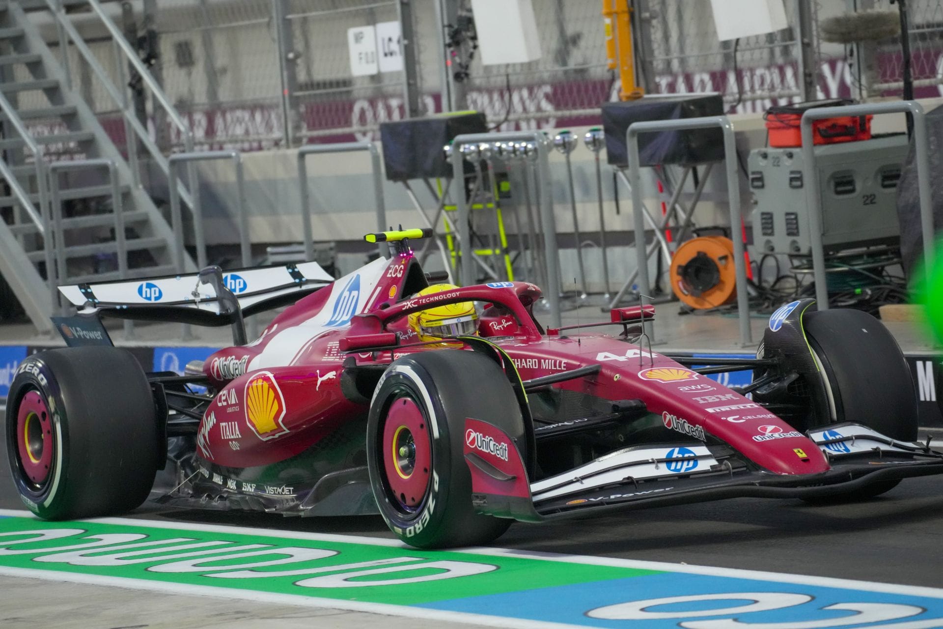 The SF25 of Lewis Hamilton at the F1 Qatar Grand Prix - Source: Getty