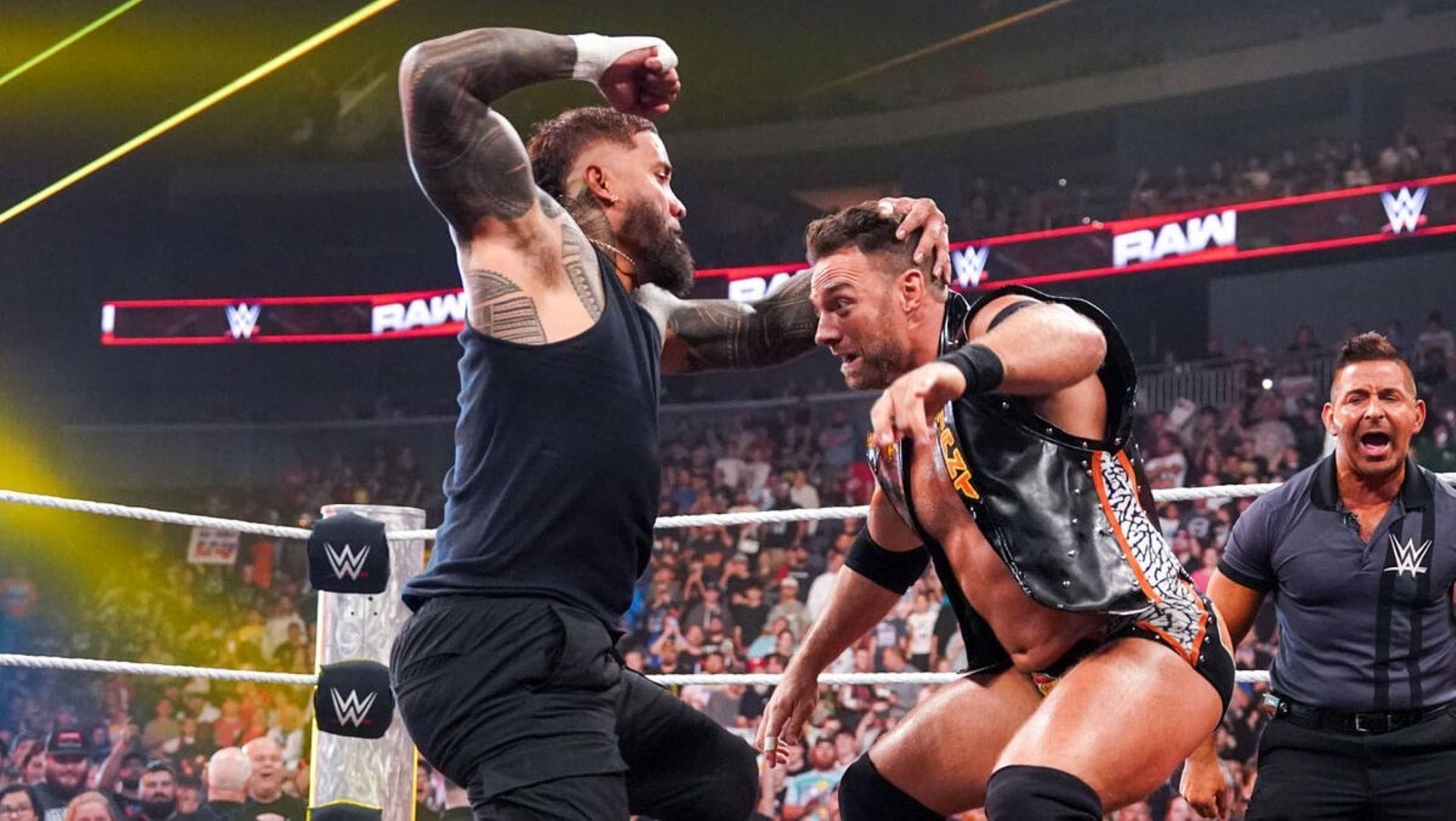 LA Knight and Jey Uso meet again with another opportunity on the line. (Image Credit: WWE.com).