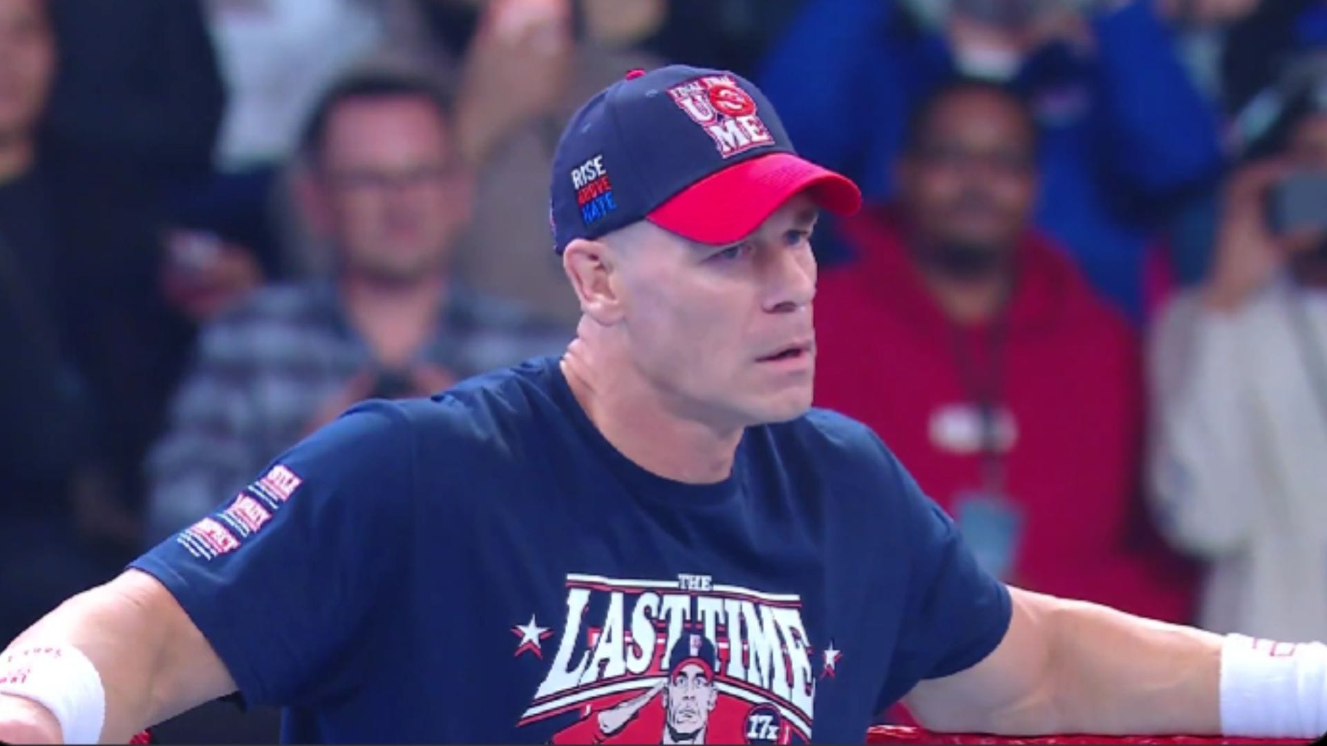 John Cena nearly breaks down in tears during last ever WWE entrance