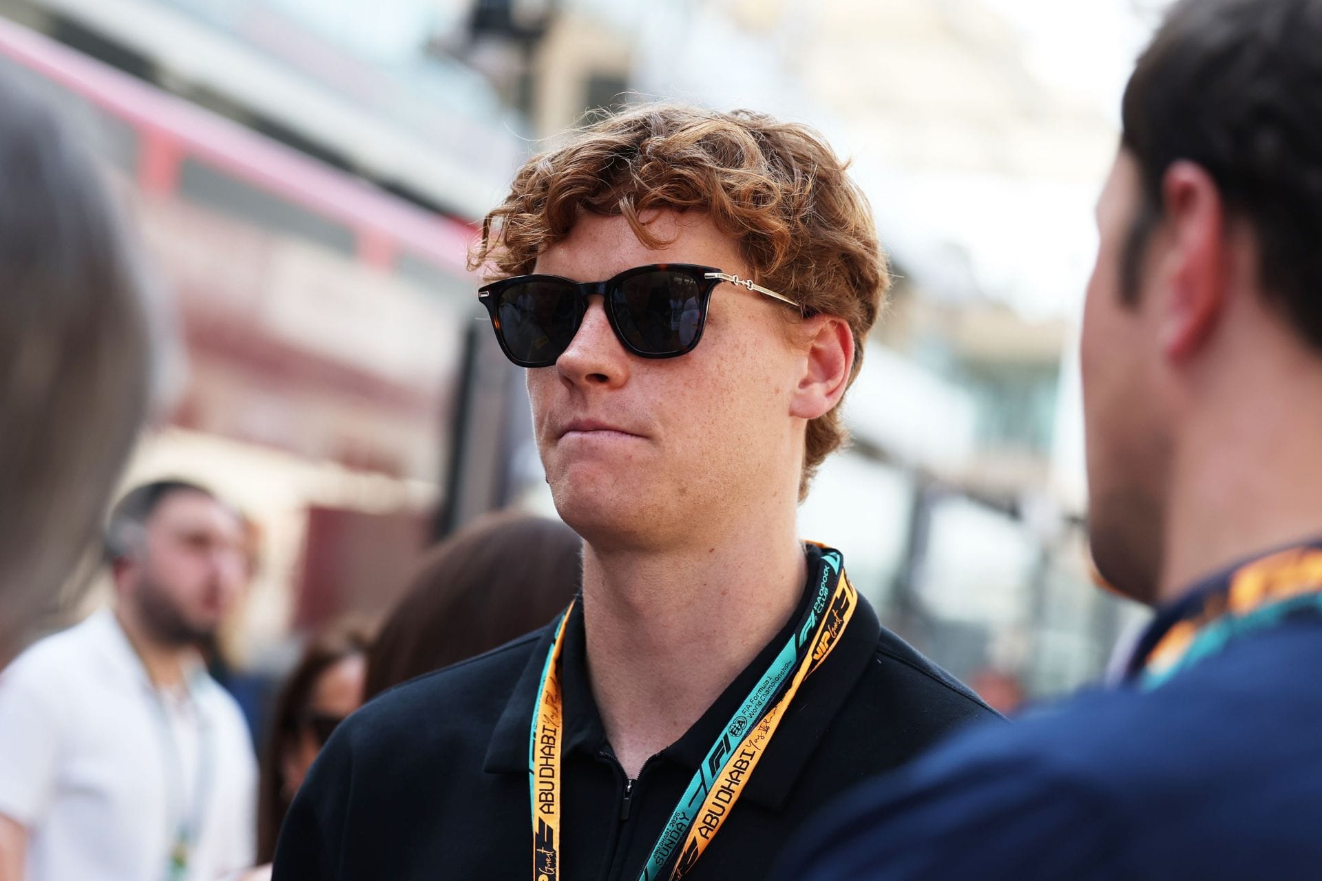 Jannik Sinner attending the F1 season finale in Abu Dhabi (Source: Getty)