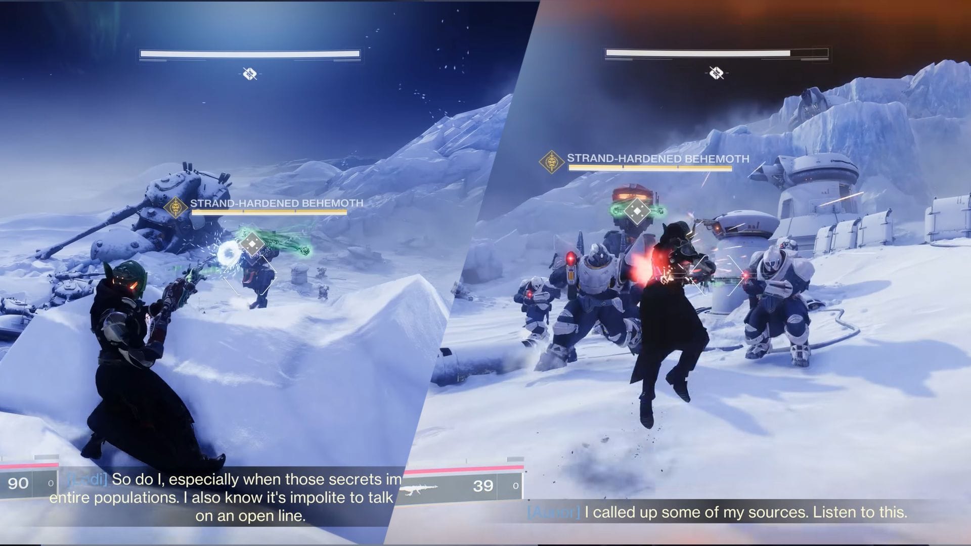 The Strand Tangle weapon is the only weapon that is capable of breaking the Imperium Behemoths' shields (Image via Bungie)