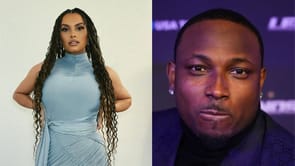 IN PICS: Joy Taylor dons chic high-slit, metallic gown for charity event with Eagles star LeSean McCoy