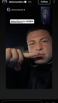 Deion Sanders Instagram story