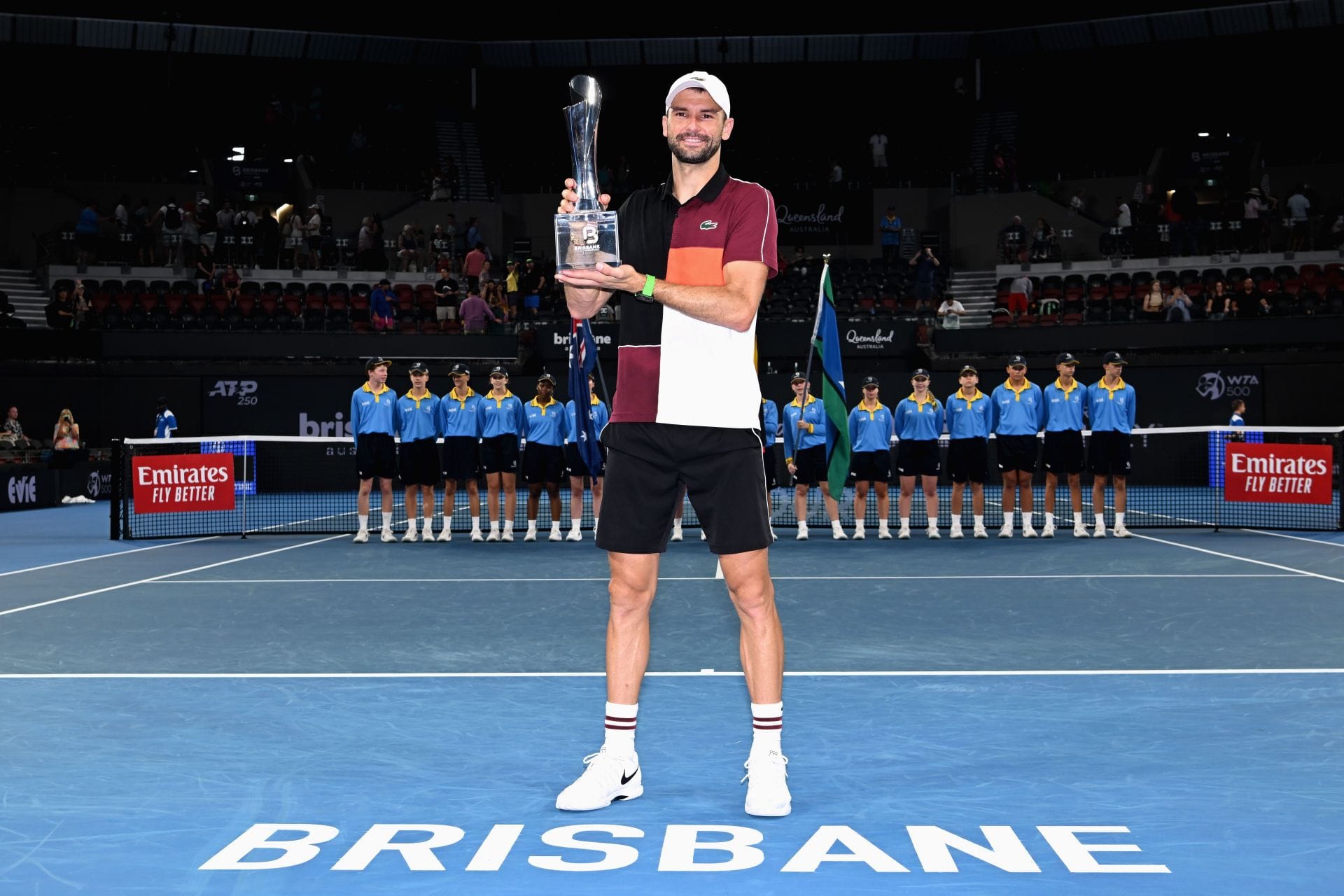 Grigor Dimitrov at the Brisbane International 2026. (Photo: Getty)