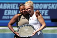 Taylor Townsend and Katerina Siniakova at the 2025 US Open - Source: Getty
