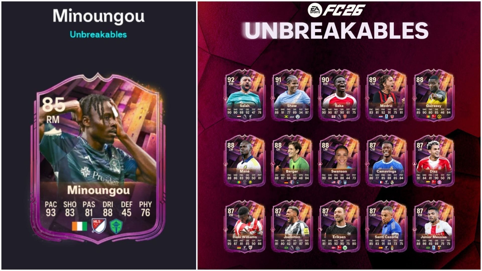 EA FC 26 Unbreakables Georgi Minoungou objective: All tasks and rewards
