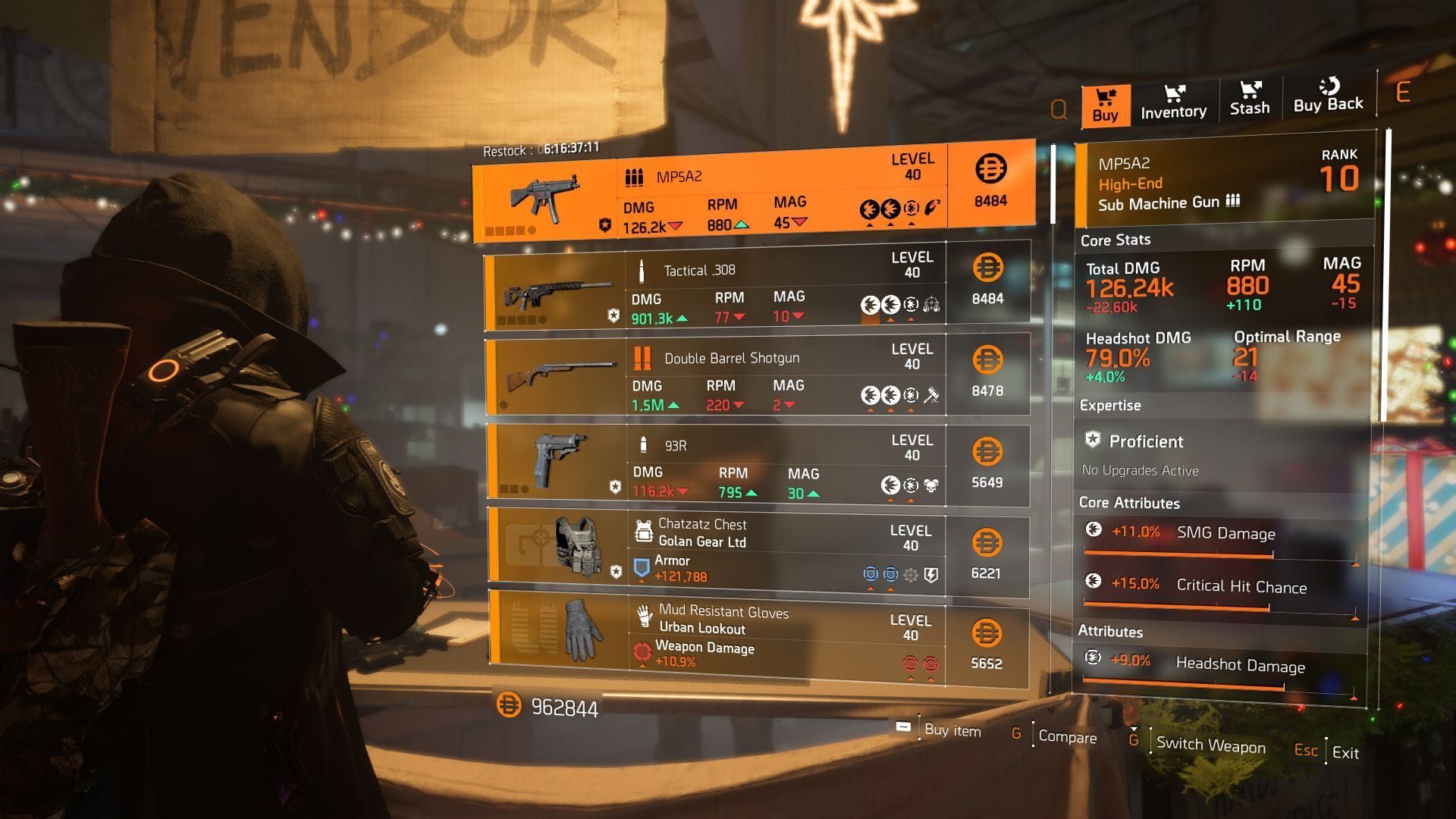 The Division 2 vendor at Haven Public Exchange (Image via SK Gaming || Ubisoft)