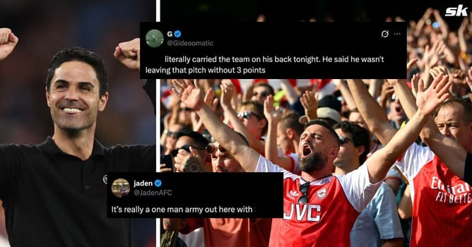 “Carried the team on his back”, “One man army” - Arsenal fans salute 24-year-old star after late 2-1 win over Wolves