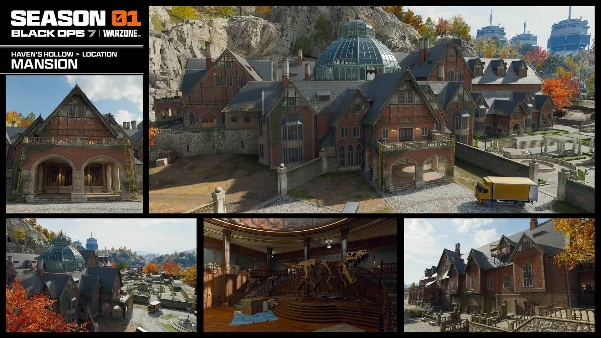 Mansion has certain similarities with the Shattered Veil Zombies map (Image via Activision)