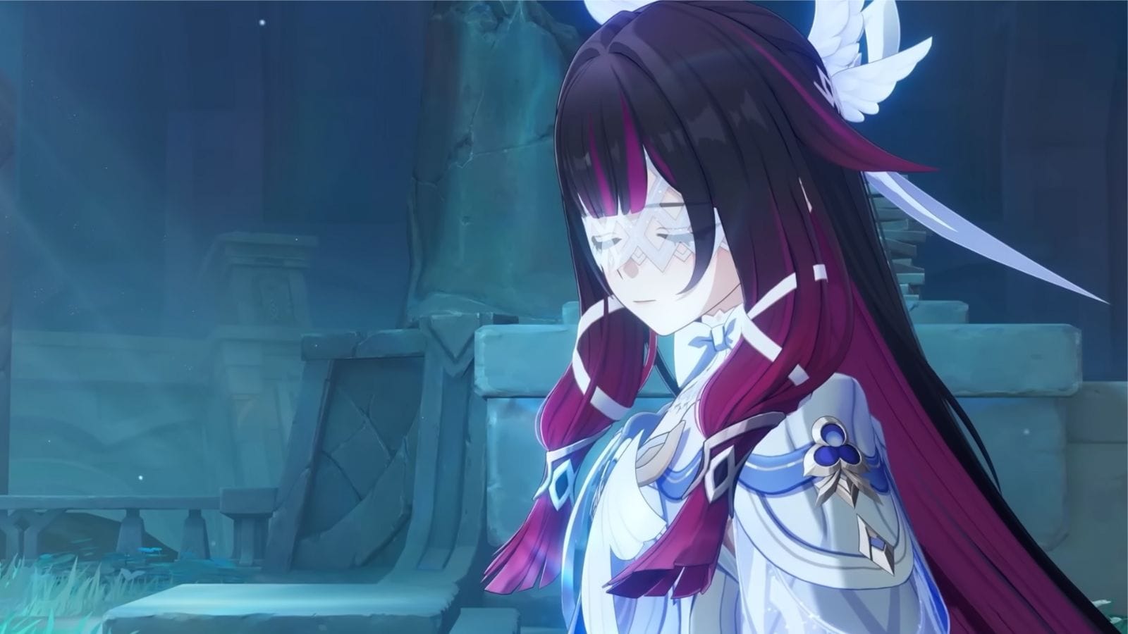 Ảnh chụp màn hình của Columbina, còn được gọi là Kuutar hoặc Moon Maiden (Hình ảnh qua HoYoverse)