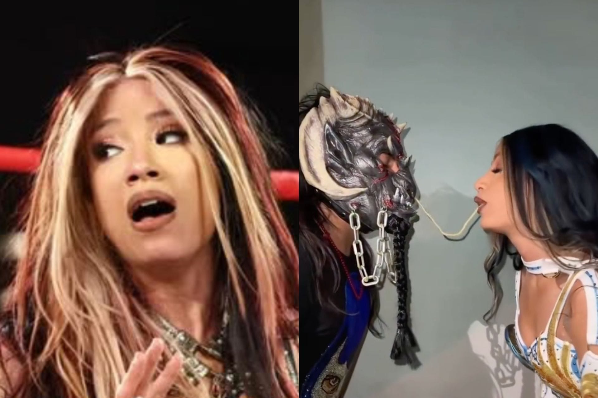 Mercedes Mone is dating AEW star the Beast Mortos. (Images via Mone and Mortos