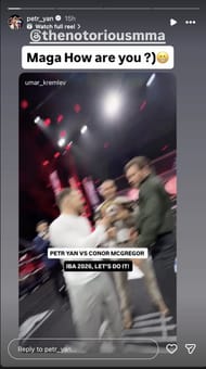 Petr Yan calls out Conor McGregor for a boxing fight (Source: @petr_yan Instagram)