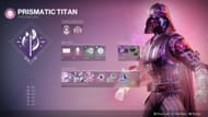 A good fragment setup for Prismatic Titan will keep you alive (Image via Bungie)