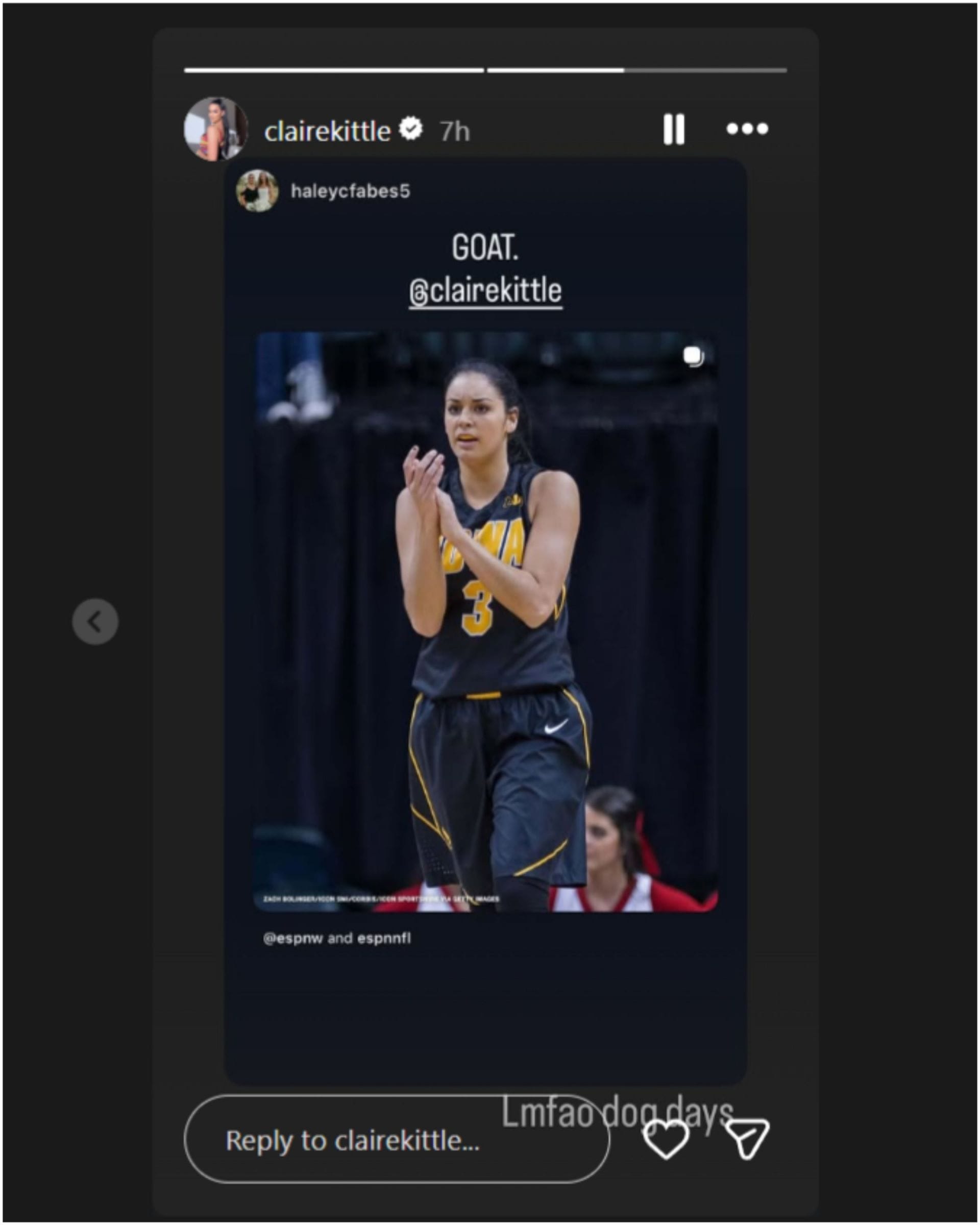 Manželka Georga Kittlea Claire vypustila 3-slovný odkaz, zatiaľ čo prežívala zvláštne dni na vysokej škole, keď v páre vzbĺkol románik/@clairekittle