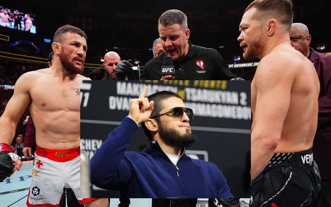 Islam Makhachev pays respect to new champion Petr Yan and Merab Dvalishvili after incredible UFC 323 brawl