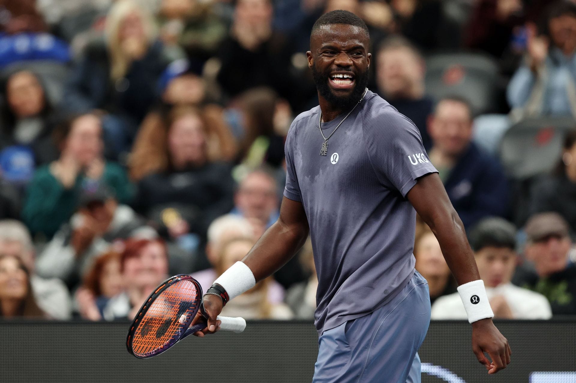 Frances Tiafoe at A Racquet At The Rock. (Photo: Getty)
