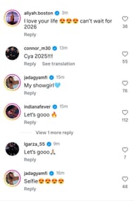 Friends react to Caitlin Clark's Instagram post