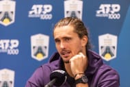 Alexander Zverev during a press conference at the 2025 Paris Masters (Source: Getty)