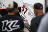Kyle Larson's #57 PSM car before the Kubota High Limit Racing at Kokomo. Source: Getty
