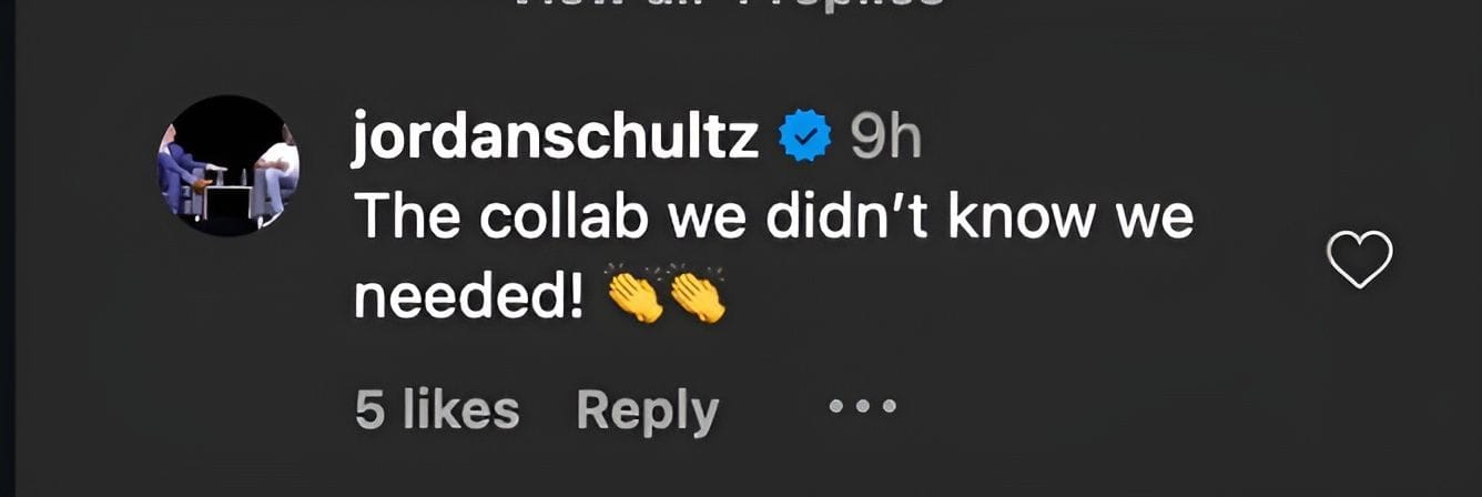 Komentář fanouška na IG