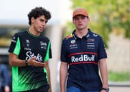 Gabriel Bortolet with Max Verstappen at the F1 US Grand Prix - Source: Getty