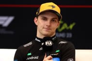 Second placed Oscar Piastri of Australia and McLaren in the Drivers Press Conference during the F1 Grand Prix of Qatar - Source: Getty