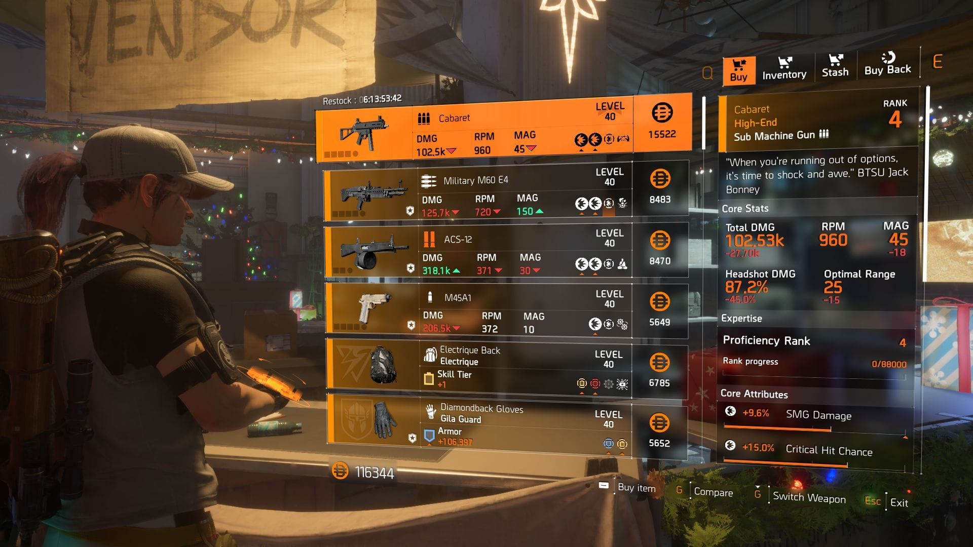 The Division 2 vendor at Haven Public Exchange (Image via SK Gaming || Ubisoft)