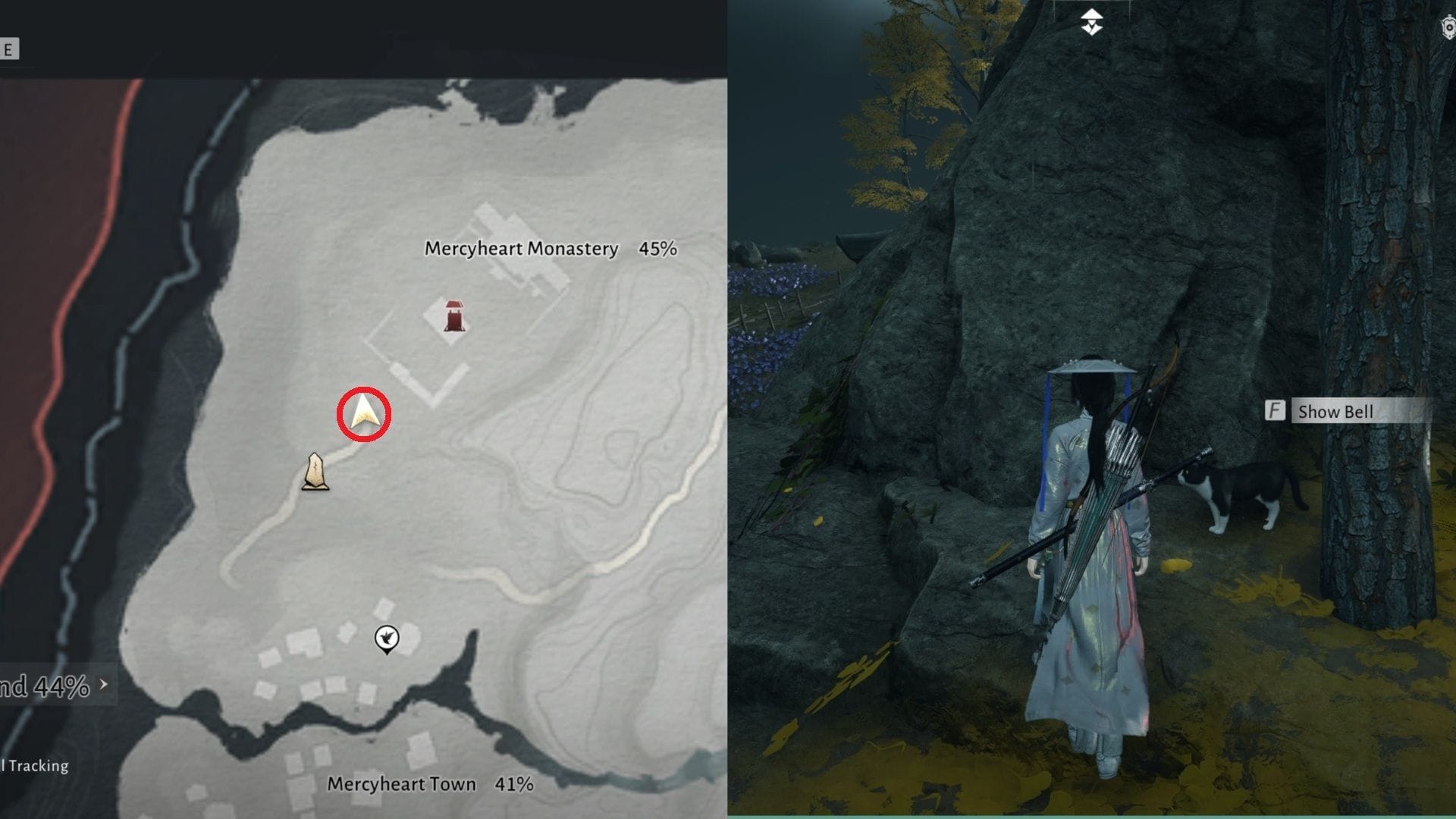 Talk to Miaomiao in Mercyheart Monastery (Image via NetEase)