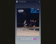 Cameron Brink's Instagram story on Saturday (Credits: IG/@cameronbrink22)